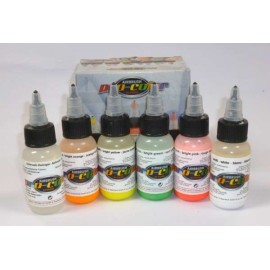 Createx Wicked Colors Fluorescenti kit 6 colori aerografo