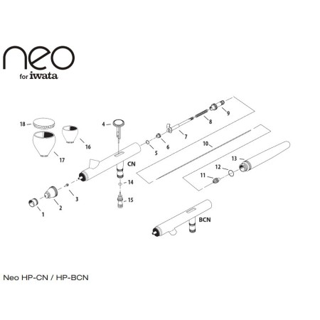 KIT Aerografia Compressore Werther + Aerografo NEO for Iwata