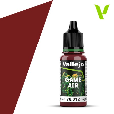 Colore Vallejo Game Air New Scarlet Red